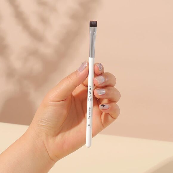 188 White flat Eyebrow Concealer Eyeliner Definer Makeup Brush - Picture 5 of 5